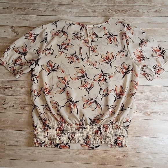 Sienna Sky Smocked Ivory Floral Top | Smocked Top | Sienna Sky Top - Picture 7 of 14